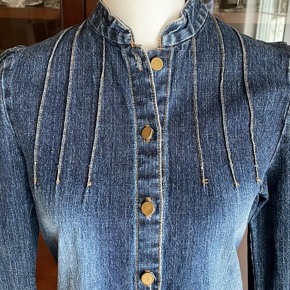Damada Jeans Shirt Blouse Junior L Adult S - Picture 2 of 10